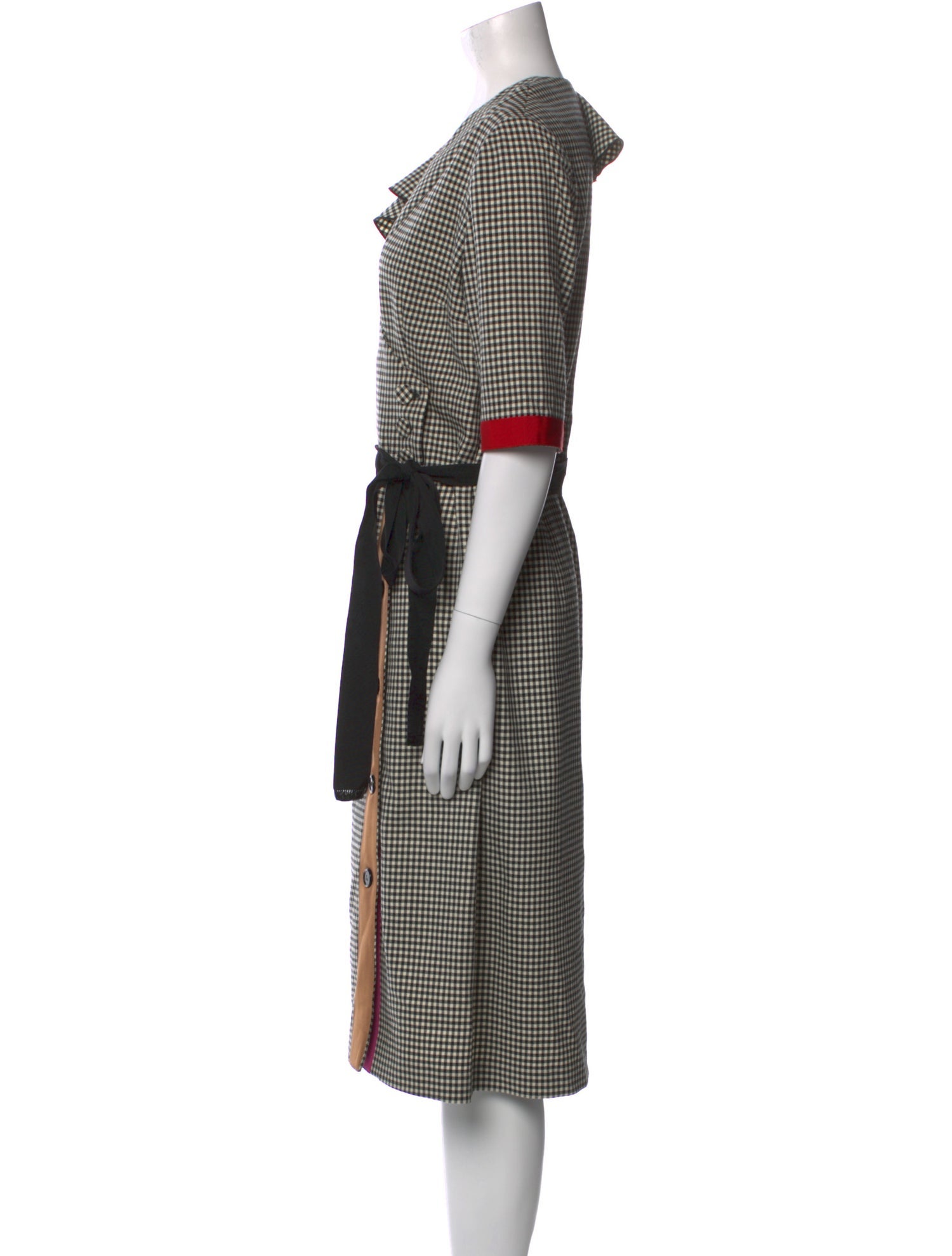 Marco De Vincenzo Wool Midi Length Dress